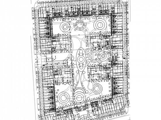 高层住宅楼小区给排水消防CAD施工图纸 - 1