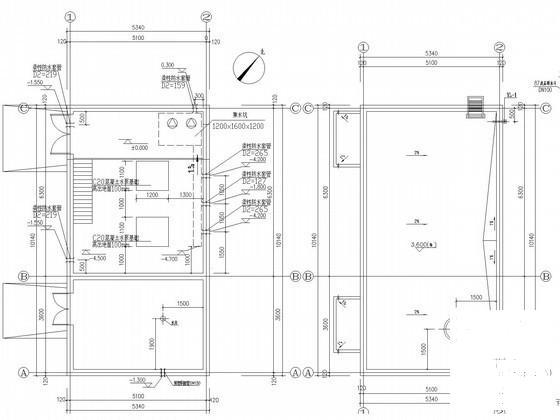 粮库迁建工程给排水消防CAD施工图纸 - 2