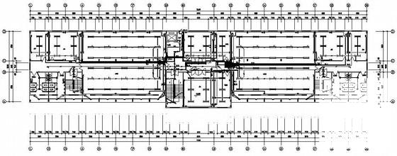 6层办公楼电气CAD施工图纸（第三类防雷） - 1