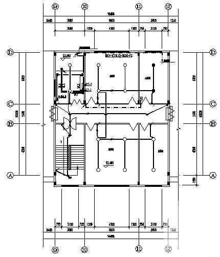 6层办公楼电气CAD施工图纸（第三类防雷） - 3