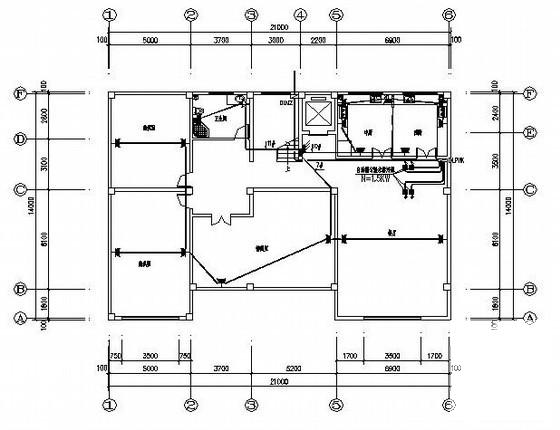 3层综合楼电气CAD施工图纸（二级负荷，三级防雷）(火灾报警系统) - 3