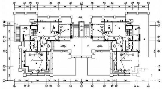 3层别墅电气CAD施工图纸设计（三级负荷）(综合布线系统) - 1