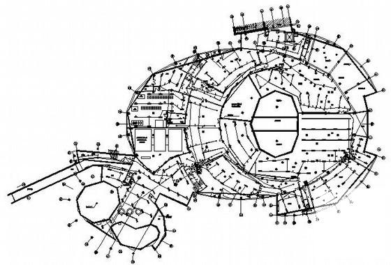 4层海洋世界表演馆电气CAD图纸 - 1