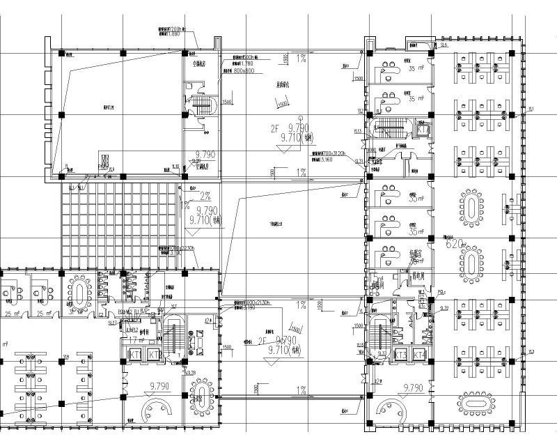 城投自用办公楼CAD施工图纸给排水设计系统图纸 - 5