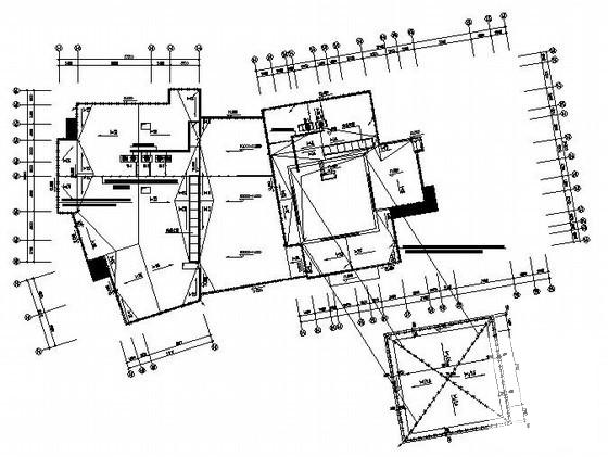 两层宾馆电气CAD施工图纸（三级负荷，第三类防雷） - 3