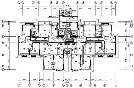 18层钢筋混凝土结构住宅楼电气CAD施工图纸 - 2