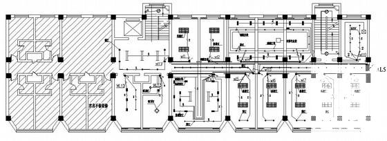 地上8层办公楼电气CAD施工图纸（第三类防雷） - 1