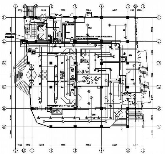 地上10层酒店电气CAD施工图纸（二级负荷） - 2