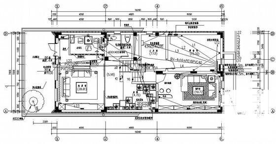 3层生态住宅示范楼电气CAD施工图纸（三级负荷） - 2