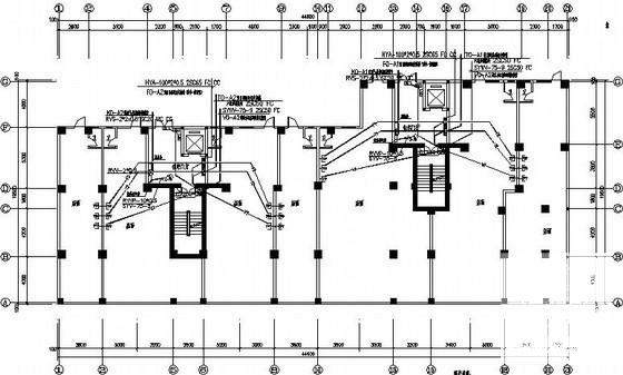 普通15层住宅楼建筑电气CAD施工图纸（二级负荷） - 2