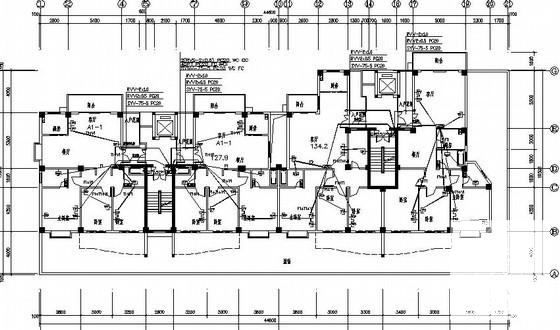 普通15层住宅楼建筑电气CAD施工图纸（二级负荷） - 3