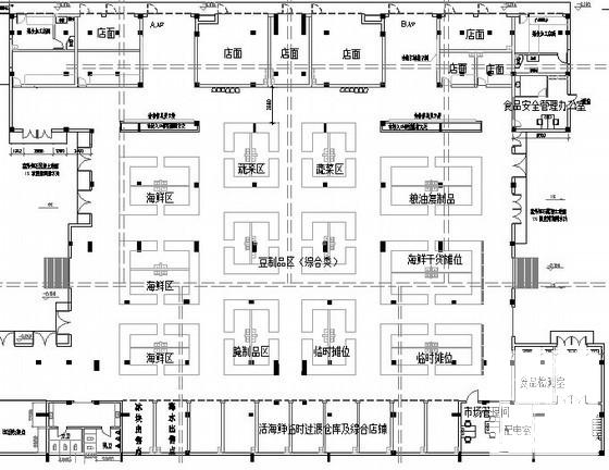 农贸市场给排水消防CAD施工图纸 - 3