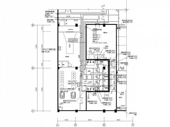 物流中心给排水消防CAD施工图纸（自动喷淋系统） - 2