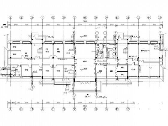 3层小型办公建筑给排水消防CAD施工图纸 - 1