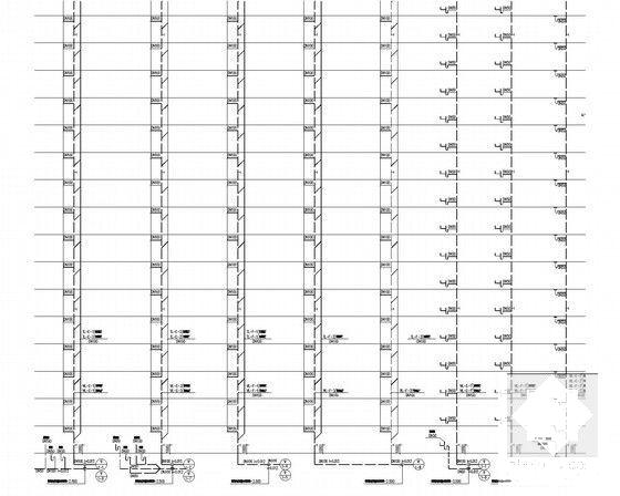 41层一类高层住宅楼给排水消防CAD施工图纸（冷凝水系统） - 4