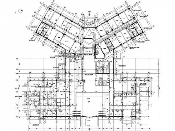 医院门诊住院综合楼及附建给排水消防CAD施工图纸（气体灭火） - 1