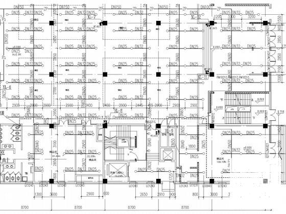 4层商业楼给排水消防CAD施工图纸 - 4