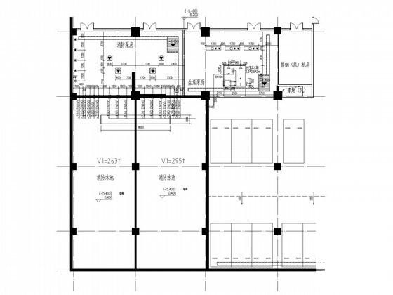 检验检测中心业务用房给排水消防CAD施工图纸（绿色建筑） - 2