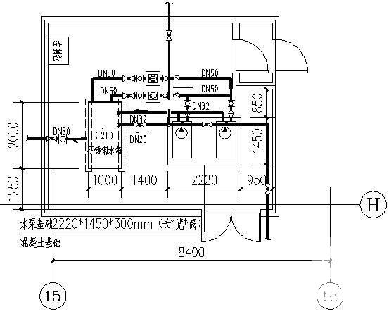 高层综合楼给排水消防CAD施工图纸（S型气溶胶灭火系统） - 4