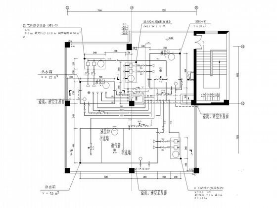 一类高层医院建筑给排水消防CAD施工图纸(自动喷淋系统图) - 4