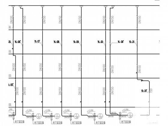 4层砖混结构商业楼给排水消防CAD施工图纸 - 4