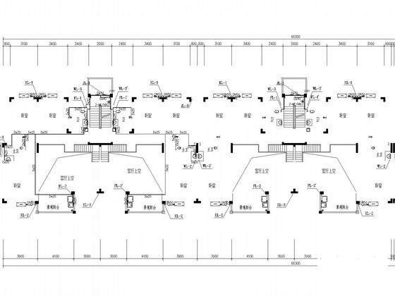 6层职业院校职工过渡房给排水CAD施工图纸(污水管道) - 1