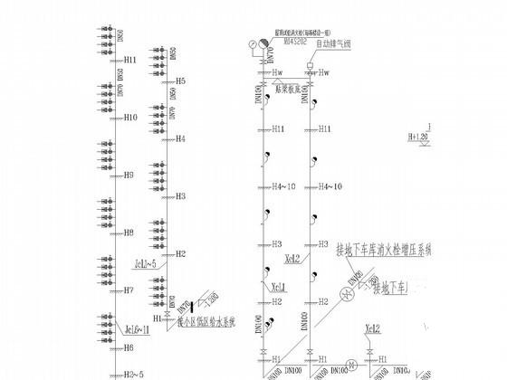 单元式住宅楼给排水消防CAD施工图纸 - 3