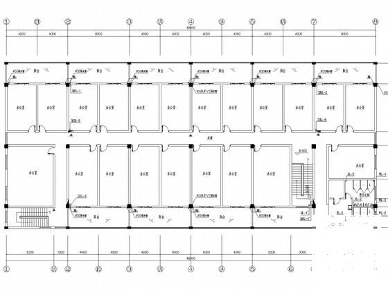 学生服务中心及宿舍给排水消防CAD施工图纸 - 1