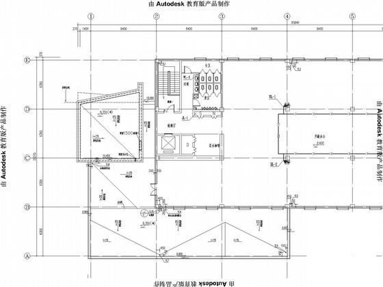 办公楼给排水及采暖CAD施工图纸（16年最新设计） - 1