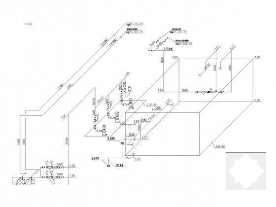 80米综合楼给排水及消防CAD施工图纸（大院作品） - 5