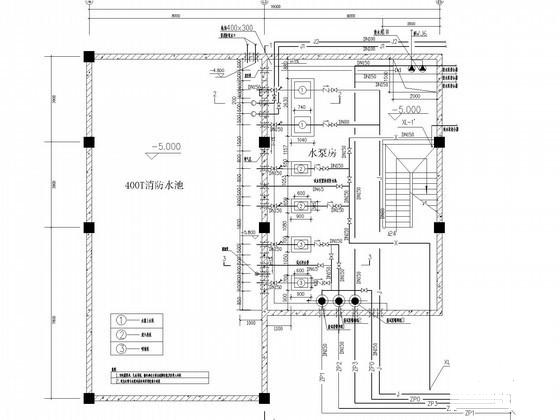 7层停车库房给排水及消防CAD施工图纸（雨水系统） - 4
