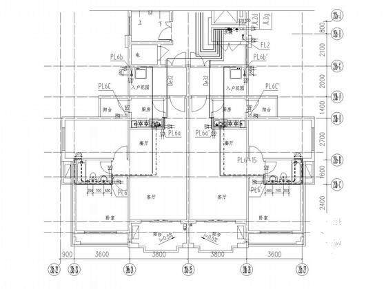高层住宅楼给排水及消防CAD施工图纸（热水系统） - 3