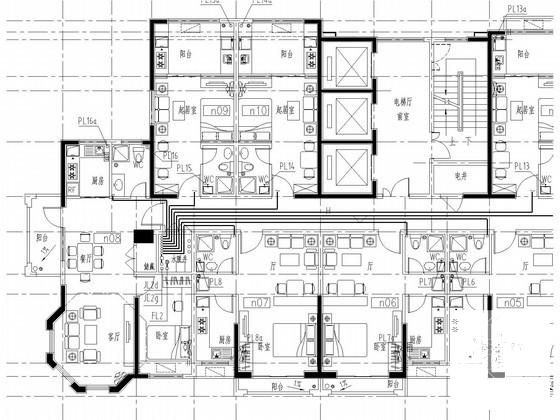 高层公寓楼给排水及消防设计CAD施工图纸（自动喷淋） - 1