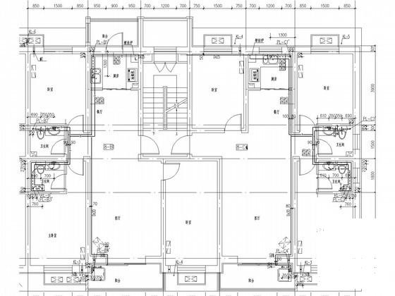 多层小区住宅楼给排水及消防CAD施工图纸（热水系统） - 3