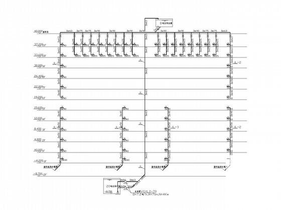 多层办公楼给排水及消防设计CAD施工图纸（自动喷淋） - 2