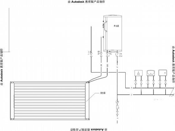 高层商住楼给排水及消防设计CAD施工图纸（太阳能系统） - 3