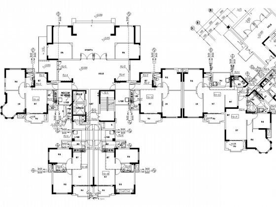 高层住宅楼给排水及消防设计CAD施工图纸（热水系统） - 1