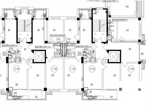 小区高层商品房给排水及采暖CAD施工图纸（甲级设计） - 1