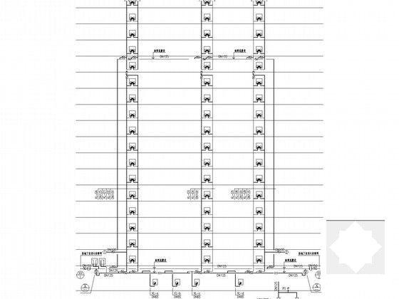 34层住宅楼给排水消防CAD施工图纸 - 4