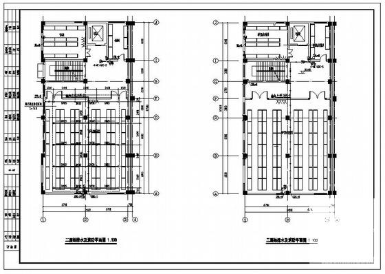 3层货架仓库给排水及消防CAD图纸(室外消火栓系统) - 2