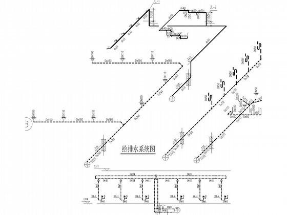 发电厂给排水采暖CAD施工图纸(消火栓系统) - 4