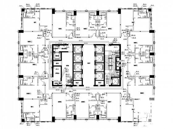 150米五星级酒店给排水消防CAD施工图纸 - 1