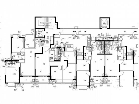 34层住宅楼给排水消防CAD施工图纸 - 3