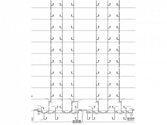 二类高层住宅楼给排水消防CAD施工图纸(管道平面图) - 4