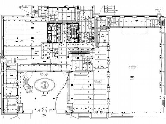 8万平39层五星级酒店给排水消防CAD施工图纸(自动喷水灭火系统) - 3