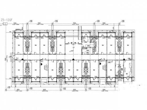 5层学校宿舍楼给排水设计CAD施工图纸 - 1