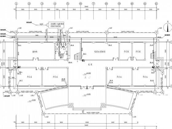 4层小型办公楼给排水消防CAD施工图纸 - 1