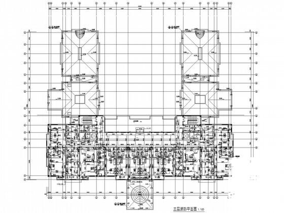 3层高级会所给排水及消防CAD施工图纸 - 2
