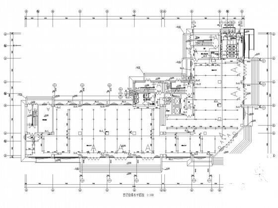 高层办公楼给排水、空调水系统及消防系统CAD施工图纸 - 1