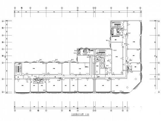 高层办公楼给排水、空调水系统及消防系统CAD施工图纸 - 3